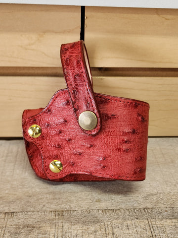 1911 Belt Holster Ostrich Red