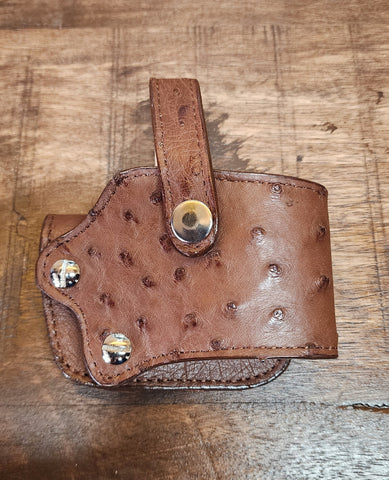 1911 Belt Holster Ostrich Brown