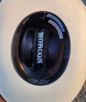Sombrero Morcon 1000X Johnson Copa Alta Falda De 3" Pluma Negra