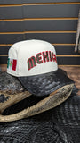 CUSTOM MEXICO BLACK OSTRICH LEATHER SNAPBACK HAT 💯 ORIGINAL