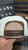 BROWN LA HAT IN BROWN OSTRICH LEATHER 💯 ORIGINAL (EL PLEBE HATS EXCLUSIVE)