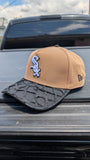CUSTOM CHICAGO WHITE SOC MONSTER FISH PIRARUCU LEATHER SNAPBACK HAT