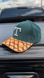 CUSTOM PIRARUCU MONSTER FISH TEXAS RANGERS CORDUROY SNAPBACK HAT