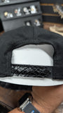 CUSTOM NY BLACK CROCODILE 🐊 LEATHER SNAPBACK OSTRICH EL PLEBE HATS EXCLUSIVE 🔥