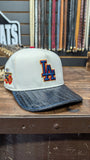 CUSTOM LA DODGERS 🌴 SNAPBACK HAT WITH NAVY BLUE CROCODILE 🐊 BELLY EL PLEBE HATS EXCLUSIVE 🔥