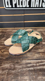 Huaraches de Cocodrilo Emerald Green 🐊 Verde