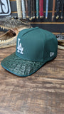 CUSTOM GREEN CROCODILE 🐊 LA  SNAPBACK LIMITED MADE