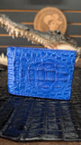 CROCODILE HORNBACK BLUE ROYAL / COCODRILO NUKA WALLET