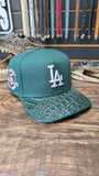 CUSTOM GREEN CROCODILE 🐊 LA  SNAPBACK LIMITED MADE
