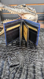 CUSTOM ROYAL BLUE OSTRICH LEATHER WALLET 💯 ORIGINAL