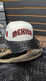 CUSTOM MEXICO BLACK OSTRICH LEATHER SNAPBACK HAT 💯 ORIGINAL