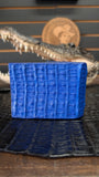 CROCODILE HORNBACK BLUE ROYAL / COCODRILO NUKA WALLET