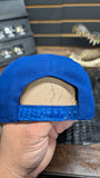 DODGERS SCRIPT BLUE CROCODILE 🐊 LEATHER SNAPBACK HAT 💯 ORIGINAL (EL PLEBE HATS EXCLUSIVE)