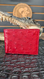 RED OSTRICH / AVESTRUZ ROJO WALLET