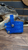 CUSTOM 1911 BLUE ROYAL CROCODILE 🐊 LEATHER HOLSTER / FUNDA FREE SHIPPING INCLUDED!