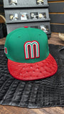 CUSTOM MEXICO RED OSTRICH LEATHER SNAPBACK 💯 ORIGINAL EL PLEBE HATS EXCLUSIVE 🔥