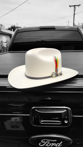 Sombrero 100X Jesus Malverde Copa Baja Falda de 3" (EL PLEBE HATS EXCLUSIVE 🔥)