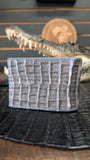 GRAY CROCODILE HORNBACK / COCODRILO NUKA GRIS WALLET