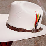SOMBRERO TOMBSTONE 1000X CHAPARRAL "CUATRO ASES" TOQUILLA CINCELADA A MANO EDICION 4 ASES