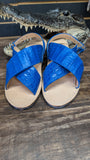 Huaraches de Cocodrilo 🐊 Royal Blue (EL PLEBE HATS EXCLUSIVE)