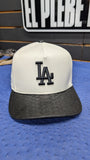 CUSTOM LA DODGERS 🐍 LEATHER SNAPBACK HAT 💯 ORIGINAL