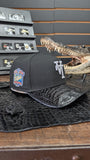 LA HAT BLACK CROCODILE (EL PLEBE HATS EXCLUSIVE 🔥) A FRAME SNAPBACK