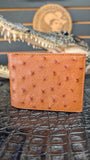 COGNAC OSTRICH / AVESTRUZ WALLET