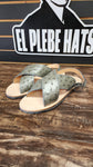 Huaraches de Avestruz Original Color Gris