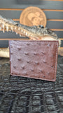 TOBACCO BROWN OSTRICH / CAFE AVESTRUZ WALLET