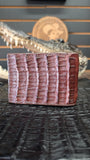 BROWN CROCODILE HORNBACK / COCODRILO NUKA CAFE WALLET