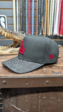 CUSTOM BLACK LA SNAPBACK HAT 💯 ORIGINAL EXOTIC LEATHER 🐍 EL PLEBE HATS EXCLUSIVE 🔥