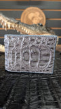 GRAY CROCODILE HORNBACK / COCODRILO NUKA GRIS WALLET