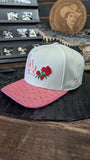 CUSTOM PINK OSTRICH LA SNAPBACK HAT 💯 ORIGINAL