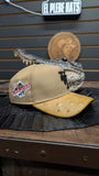 CUSTOM LA DODGERS PEANUT BUTTER  🥜 OSTRICH LEATHER SNAPBACK HAT 💯 ORIGINAL