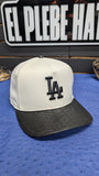 CUSTOM LA DODGERS 🐍 LEATHER SNAPBACK HAT 💯 ORIGINAL