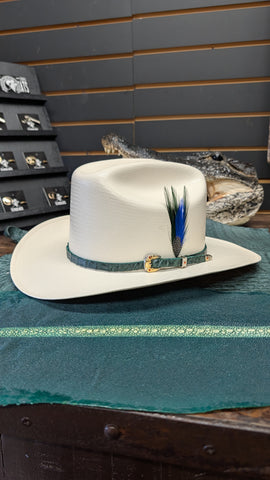 Sombrero 100X San Juditas Palma Toquilla Cocodrilo 🐊 Falda de 3"