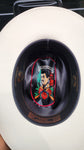 Sombrero 100X Jesus Malverde Copa Baja Falda de 3" (EL PLEBE HATS EXCLUSIVE 🔥)