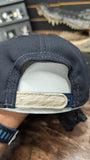 CUSTOM BLUE NY SNAPBACK HAT BONE OSTRICH LEATHER BRIM EL PLEBE HATS EXCLUSIVE 🔥