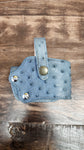 1911 HOLSTER OSTRICH BLUE JEAN / FUNDA AVESTRUZ