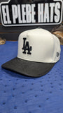 CUSTOM LA DODGERS 🐍 LEATHER SNAPBACK HAT 💯 ORIGINAL