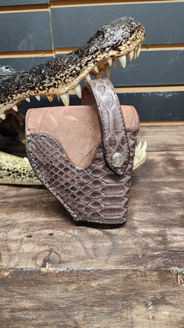 Holster / Funda para 1911 Cafe Tobacco 🐍en piel Exotica Original