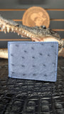 BLUE JEAN OSTRICH / AVESTRUZ WALLET