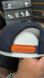 CUSTOM H-TOWN ORANGE OSTRICH LEATHER SNAPBACK HAT EL PLEBE HATS EXCLUSIVE 🔥