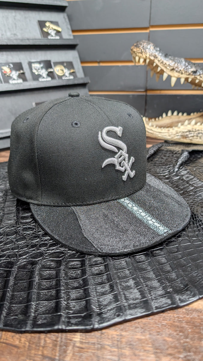 CUSTOM CHICAGO MANTARRAYA LEATHER SNAPBACK HAT 💯 ORIGINAL EL PLEBE HAT ...