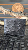 BLACK OSTRICH / AVESTRUZ NEGRO WALLET