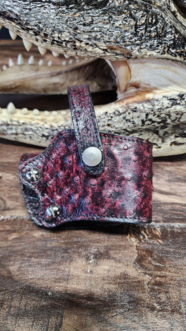 1911 Black Cherry Avestruz Holster