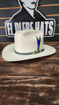 SOMBRERO 10,000X DIAMANTE 💎 FALDA DE 3" PALMA FINA CROCODILE 🐊 IMPERIAL GREEN