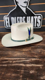 SOMBRERO 10,000X DIAMANTE 💎 FALDA DE 3" PALMA FINA CROCODILE 🐊 IMPERIAL GREEN