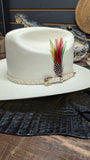 SOMBRERO  100,000X DIAMANTE 💎PANAMA FALDA DE 3" 🐍 EL PLEBE HATS EXCLUSIVE 🔥