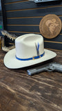 SOMBRERO 100X COPA REGULAR FALDA DE 3" TOQUILLA AZUL ROYAL COCODRILO 🐊 💯 ORIGINAL